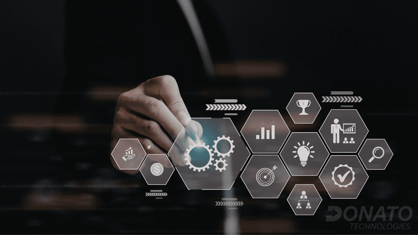 An image of a person selecting a set of icons to represent 2026 Strategy for Hiring