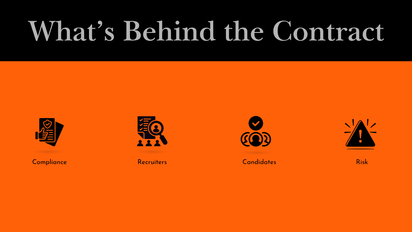 Key factors hidden within staffing contracts including compliance and candidate quality
