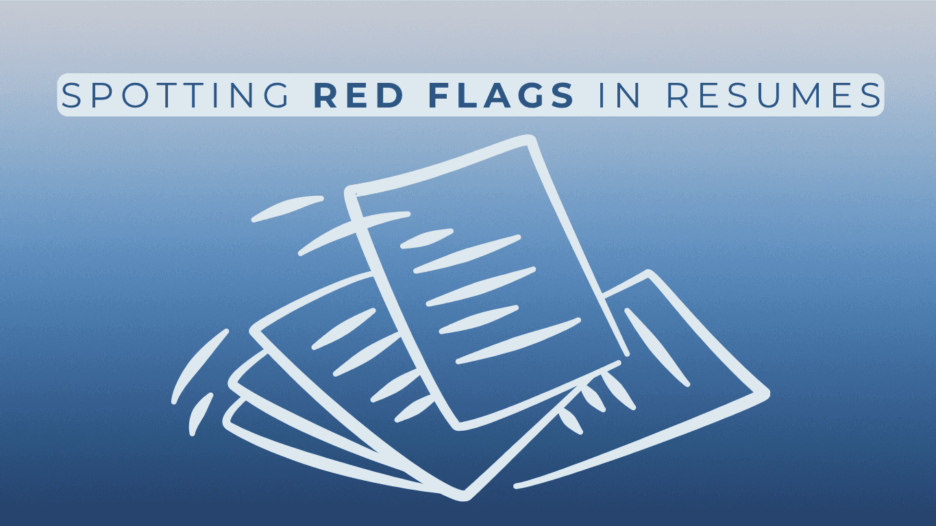 Documents with highlighted warning markers illustrating common resume red flags and mistakes that can hurt job applications.