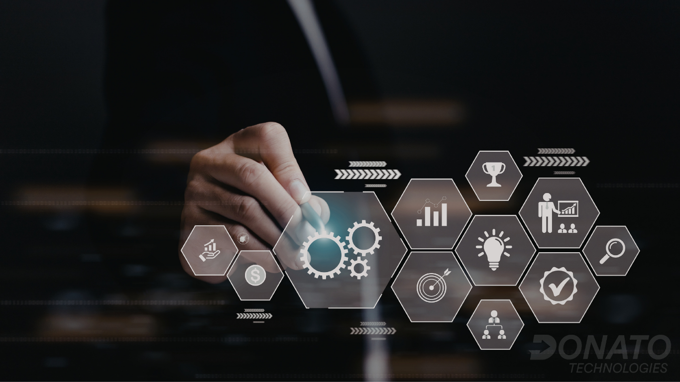 An image of a person selecting a set of icons to represent 2026 Strategy for Hiring