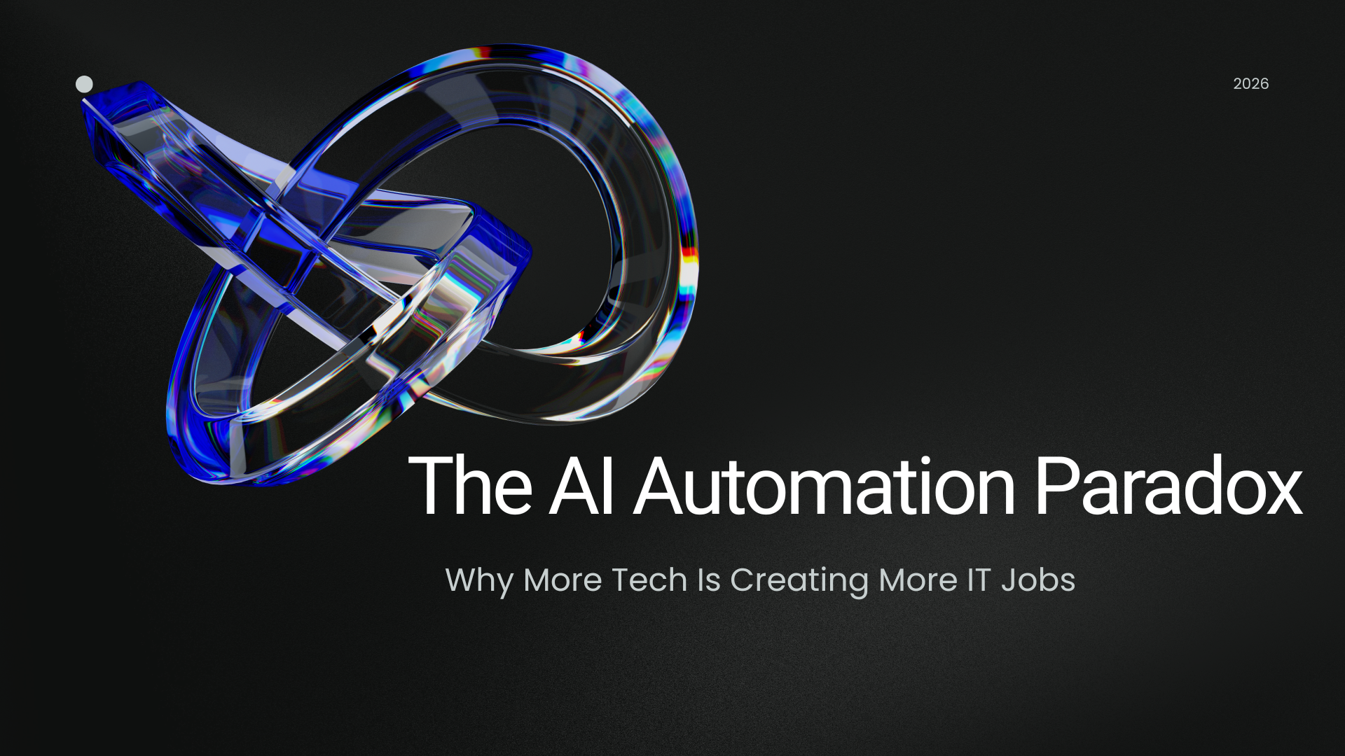 AI automation paradox creating new IT jobs through AI systems, developers, and data workflows