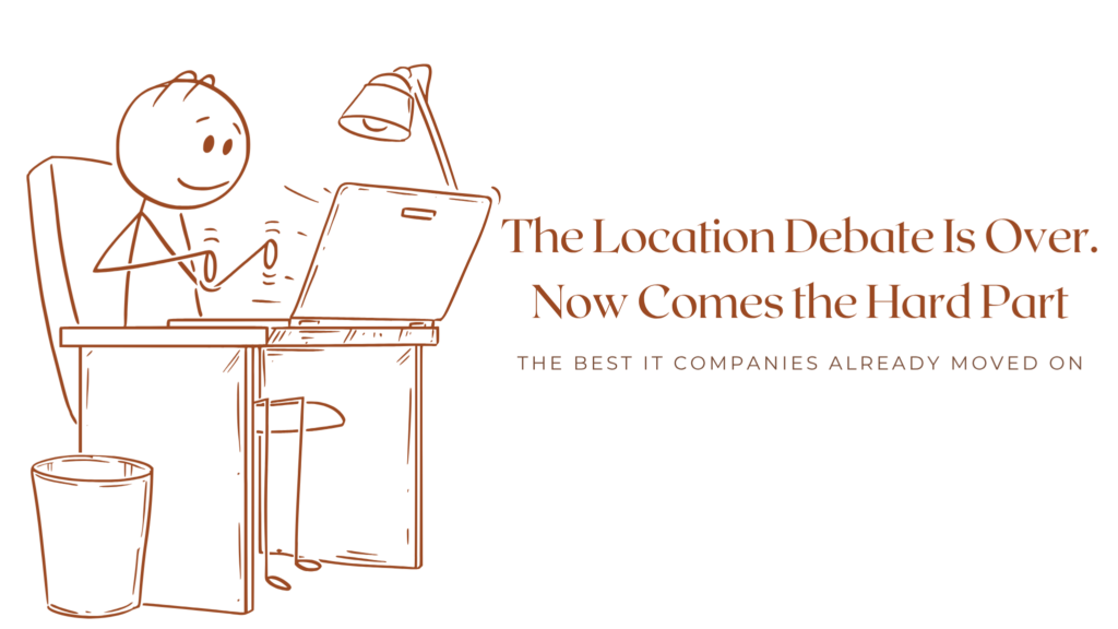 The location debate is over. now comes the hard part